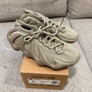 Adidas Yeezy 450 Sneakers in Olive Green